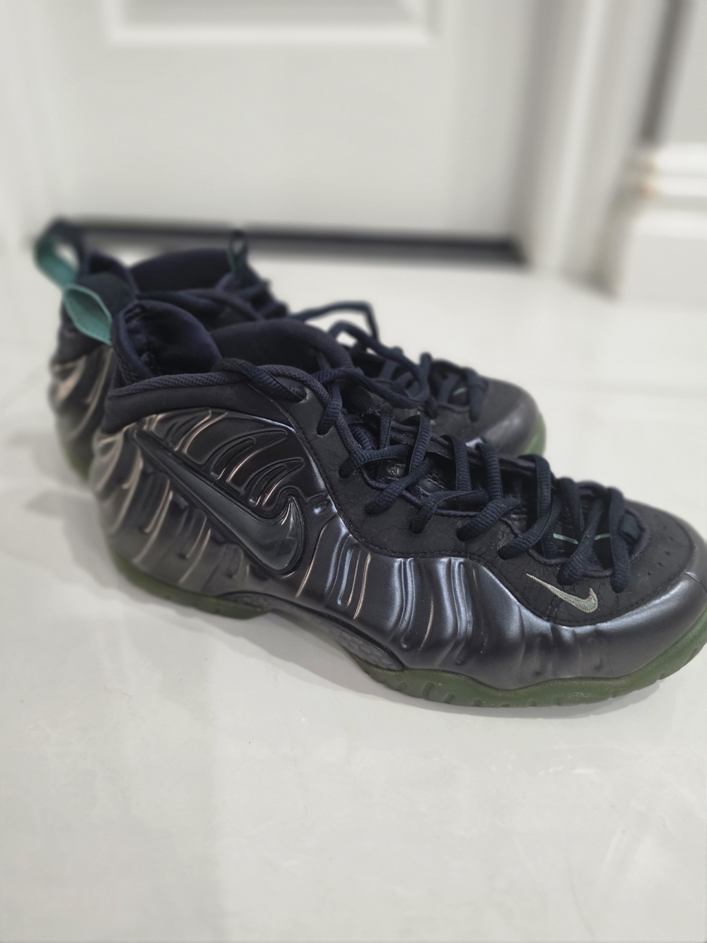 Nike Air Foamposite Pro Dark Obsidian Aqua 2015 Men’s Size 10.5